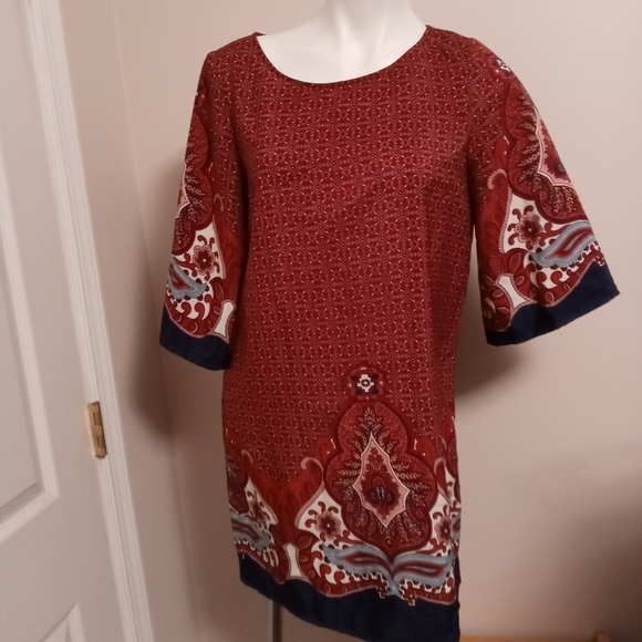 BeBop red and black midi dress - Picture 1 of 3